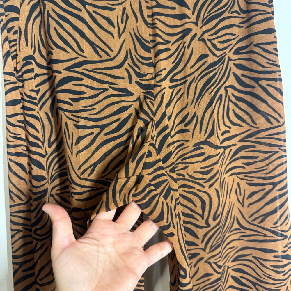 Zara Animal Print Palazzo Pant - Picture 7 of 9